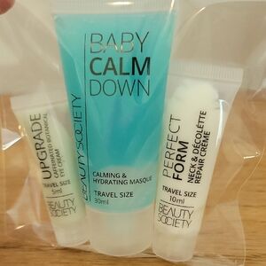 Beauty Society Lot of 3 Travel Size "Baby Calm Down", "Upgrade", & Perfect Storm